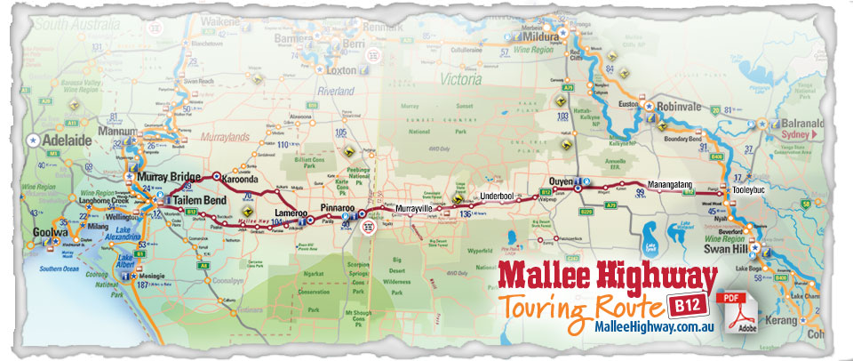 Mallee Highway Map